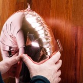 Balónek fóliový narozeniny číslo 1 růžovo-zlaté 86cm